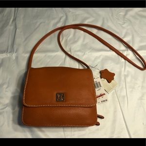 Orange Giani Bernini Leather Crossbody bag